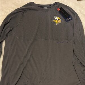 Under Armour Gray Long Sleeve Shirt with Viking Graphic